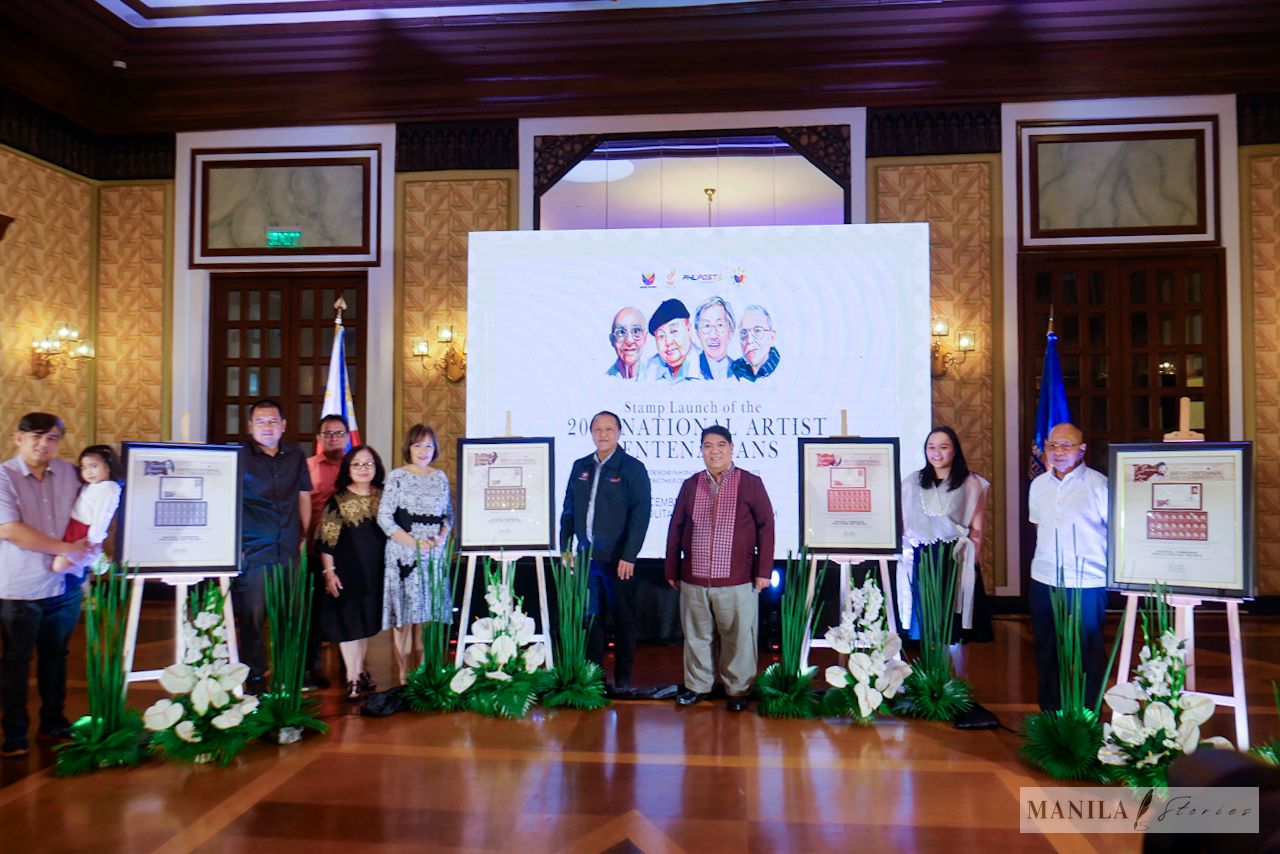 Centenarian Four National Artists on Stamps
